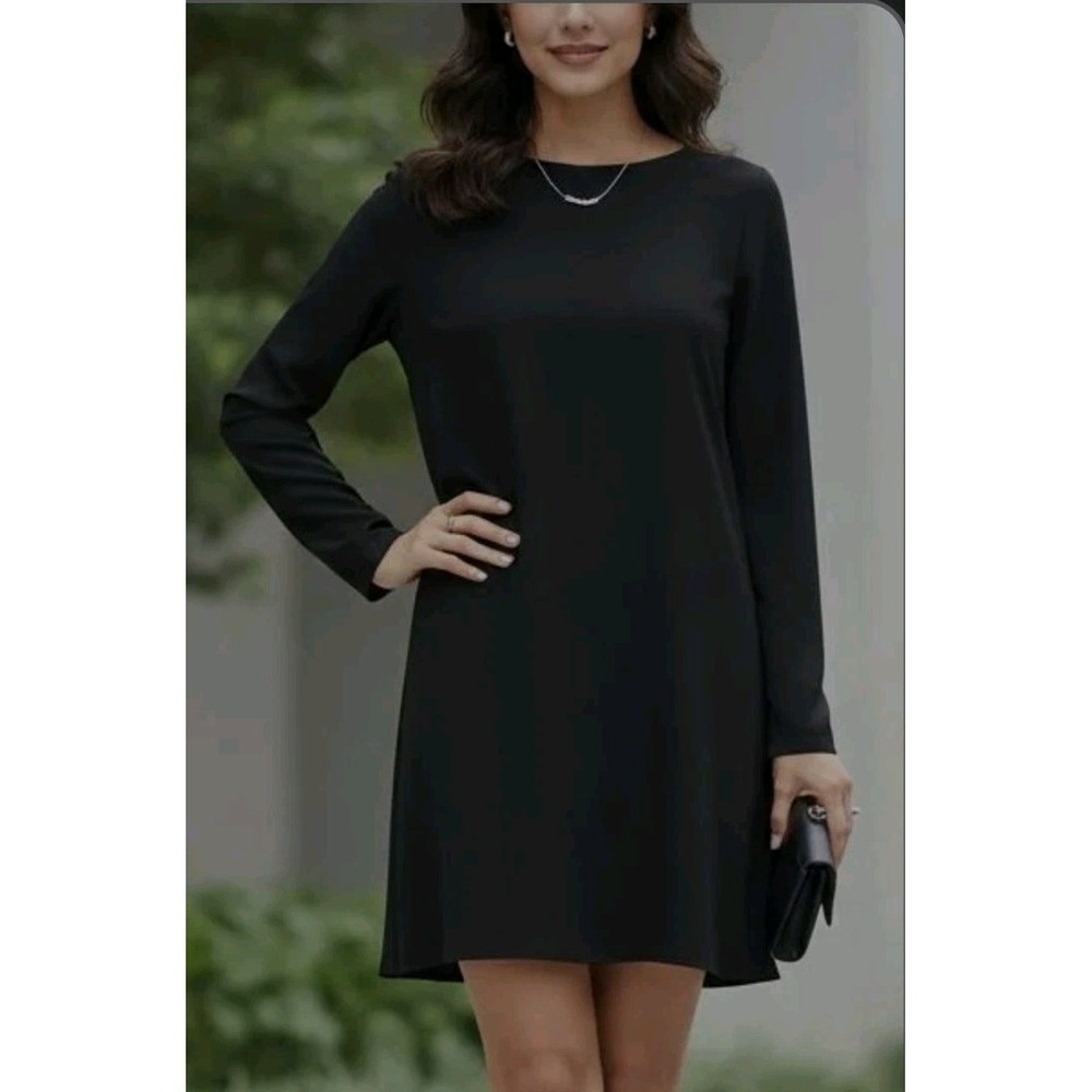 Bryn Walker‎ Jersey Tunic Dress S Bamboo Organic Cotton Long Sleeve Travel